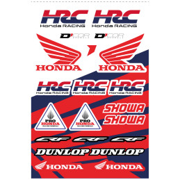 PLANCHE D'AUTOCOLLANTS HONDA HRC