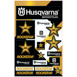 PLANCHE D'AUTOCOLLANTS HUSQVARNA ROCKSTAR ENERGY