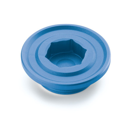 BOUCHON DE CARTER D'ALTERNATEUR FACTORY RACING BLEU