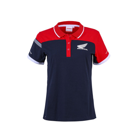 POLO FEMME HONDA RACING NAVY RED