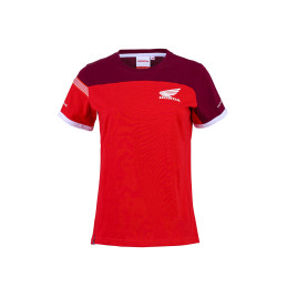 TEE-SHIRT FEMME HONDA RACING RED