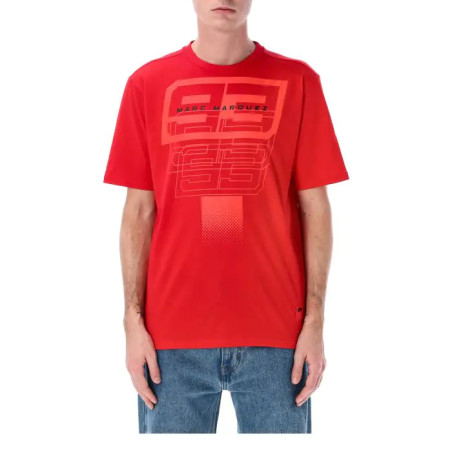 T-SHIRT HOMME MARC MARQUEZ BIG 93 RED