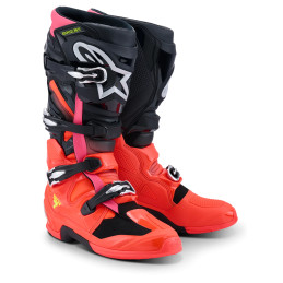 BOTTES ALPINESTARS TECH 7 BLACK RED PINK