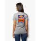 TEE SHIRT FEMME RED BULL KTM BACKPRINT GREY