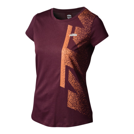 TEE SHIRT KTM FEMME GIRL PURE TEE BORDEAUX