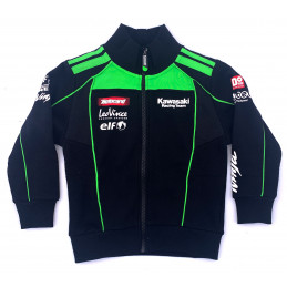 VESTE ZIPPÉ NOIR ENFANTS KAWASAKI